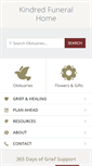 Mobile Screenshot of kindredfuneralhome.com